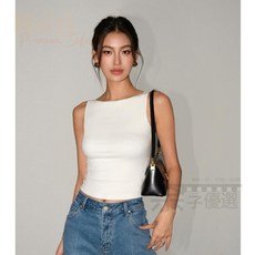 新竹出貨 歐美簡約外穿黑色吊帶窄肩背心彈力一字領緊身顯瘦無袖遮副乳背心打底上衣緊身無袖t恤基本款白色透氣素色吊帶背心氣質