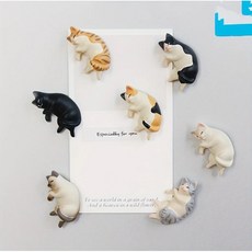 귀여운 잠자는 고양이 피규어, 1세트
