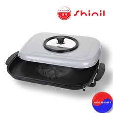 신일 다이아몬드 코팅 대형 61CM 사각 전기 잔치팬 피자팬 SPP-TQ780 그레이