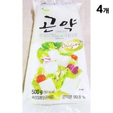 대신 묵곤약 500g X4 일본 누들 국수 주방용품 알 실 소바 제리 곤약 식자재 dew+977MI
