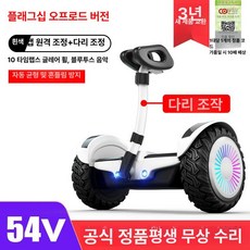 전동휠 호버보드무릅제어36v 1세대 36V 1개, 54v, 54V 플래그십 오프로드판 화이트-이중