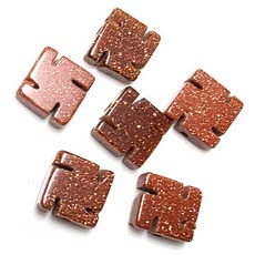 Bead 팔찌원석 불교 만자 팬던트 한팩 원석선택, 만자 사금석 (6개)