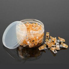 아트박스/위드마켓 튼튼한 미니 사무용 클립 100개입(오렌지+화이트), 선택1:본상품선택