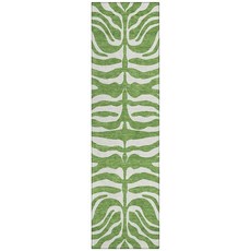 Addison Rugs Chantille ACN1042 Green 2'3" x 7'6" Indoor Outdoor Runner Rug Machine Washable Stai