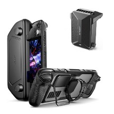 JSAUX 幾碩 Steam Deck/OLED 散熱風扇 散熱器 降溫冷卻 靜音 專用 模塊保護套, 黑, 1套, PC0104