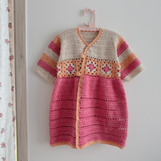 슬로우모먼츠 풍선껌 뜨개한복 DIY 키트, 원피스(L), 1개