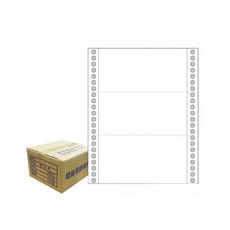 連續報表紙 白黃 9.5x11 - 2P 空白表 中二刀 雙切 (800份), 1個