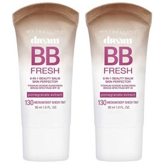 메이블린 드림 프레시 BB 크림 30ml, 130 Medium Deep Sheer Tint, 2개