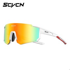 SCVCN 새로운 야외 사이클링 선글라스 남자 MTB 자전거 안경 스포츠 하이킹 등산 여성 UV400 고글, 01 1LENS, 07 DZ-S1411-B-01, 1