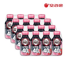 오리온 닥터유프로 단백질드링크 40g 딸기, 16개, 350ml