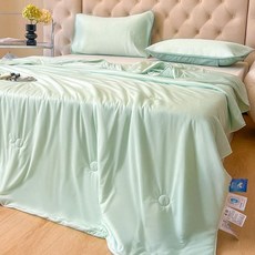 메종드라종 여름이불 시원한 쿨이불 쿨링 냉감, 아쿠아그린