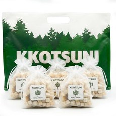 꽃순이 국내산 편백나무 큐브 칩, 5개, 45g