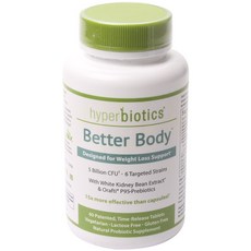 hyperbiotics 白芸豆萃取物錠, 60 件, 1個