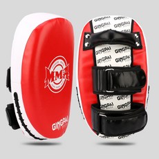 跆拳道腳靶 雞腿靶 散打手靶 踢靶 雙葉靶 成人兒童訓練響靶, 紅色