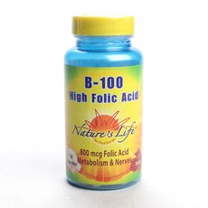 Nature's Life 葉酸維他命膠囊 800mcg, 1罐, 50顆