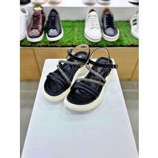 탠디 보석 경량 쿠션 데일리 여성 4CM굽 샌들 블랙 X25045_DG