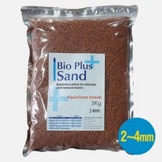 바이오 플러스 샌드 2~4mm 레드 어항 수족관 바닥재 3kg 네로앤펫, 1개