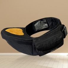 嬰兒腰凳多功能坐凳孩子抱娃神器前後兩用式輕便四季寶寶揹帶, 黑色