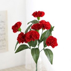[데코봉봉] 빅 카네이션 부쉬(레드-7송이), 단품