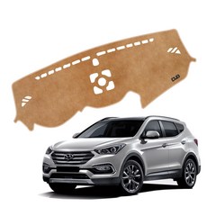 싼타페 더프라임 DUB 플라즈마 논슬립 벨벳 대쉬보드커버, 블랙, 15년6월~18년2월/센터유/HH147