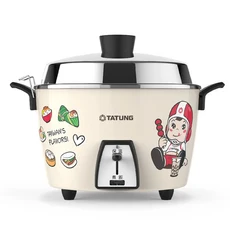 TATUNG 大同6人份大同寶寶台灣好食不鏽鋼內鍋電鍋 TAC-06L-MBIF, 奶茶色