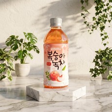 웰그린 복숭아녹차 340ml X 20PET 편의점 음료수, 1개, 20개입