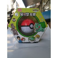 【超繪玩】現貨 寶可夢魔幻陀螺玩具兒童男孩皮卡丘小火龍新款戰鬥旋轉戰陀精靈球, PKM0106第2彈妙蛙種子款, 1個