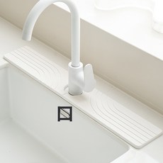 水龍頭墊廚房檯面乾燥墊硅藻土防濺吸水杯墊浴室洗漱臺瀝水墊, 1個