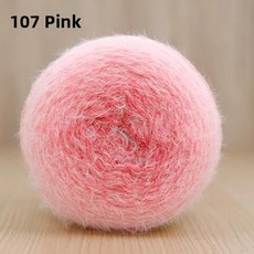 눈꽃 요정 마법 공 깃털 원사 꽃다발 담요 장미 무늬 손뜨개 양모 의류 액세서리용, 10. 107 루즈