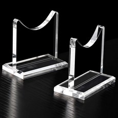 SANRUI 아크릴 무기 광선검 디스플레이 홀더 투명 책상 조절 가능한 지팡이 스탠드 수직 대부분의 사무라이 검 탄토 레이피어 라이트 세이버 코스프레 블레이드 탄지루 악마, 2PCS Short Weapon Stands