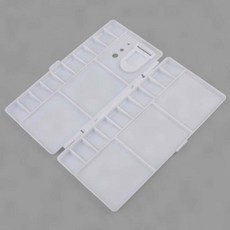 색상 조색 팔레트 그림 유화 수채화 아크릴 화방 사각 흰색, 1개, 기본