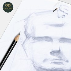 [픽앤] 두꺼운종이 스케치종이 드로잉종이 스케치 도화지 100매 8절 청백색