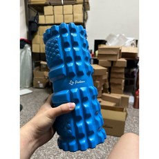 1GPROTEAM放鬆滾筒 舒緩肌肉 促進血液循環 輕巧易攜帶 運動後舒壓工具, 1個, 藍色, 黑色、藍色