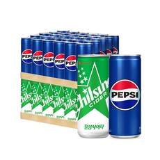 칠성사이다 250ml x 30캔 + 펩시콜라 250ml x 30캔, 1세트
