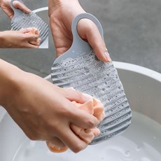 투요 여행용 미니 빨래판 아기옷빨래 작은빨래판 소형빨래판, 1미니빨래판-그레이