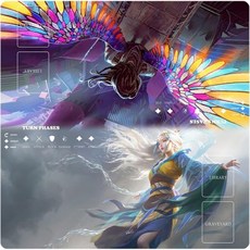 MTG 플레이 매트 테이블 크기 60X60cm 마우스패드 RPG CCG 트레이딩 카드 게임 오리지널 아트 디자인 및 액세서리..., Mtg5
