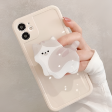 플래그잇 고양이 에폭시 핑거톡 그립톡 5종, 1개, 오렌지냥이