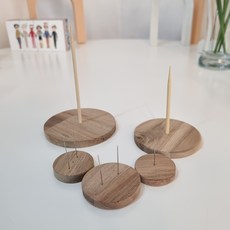 [나무거치대] 손뜨개 코바늘인형 거치대, 모사용거치대중뾰족이 9cm, 모사용거치대중뾰족이 9cm