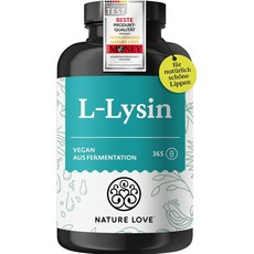 독일 네이쳐러브 Nature Love L-lysine 비건 엘라이신 1000mg, 4개, 365정