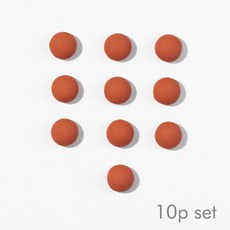 쏘이온 무광오렌지써클 냉장고 인테리어 자석 마그네틱, 무광오렌지써클10p