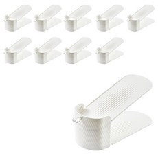 래븐 깔끔 공간 절약 슈즈 랙10개입, 화이트