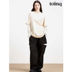 [toinq] 트임 포인트 셔링 와이드 팬츠(T240MPT901W)