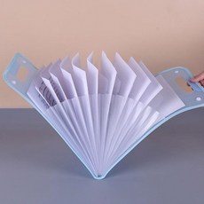 휴대용 a4 파일 가방 확장형 아코디언 파일 홀더 13칸 서류, 1개, 브라운블랙