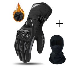 겨울 오토바이 오프로드 방한 장갑 터치스크린 방풍 야외 라이딩, 8. Gray WN-01 BK mask