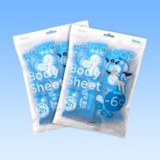 [오제끄 본사] 원조 바디시트 실온보관 사용즉시 쿨링지속/ 빙쿨 프로즌 바디시트 5매입 2개 총 10매입 여행/휴가/운동/골프/야구장/페스티벌/더위/출퇴근 필수품/쿨스카프/쿨링시트, 2세트