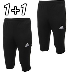 1+1 아디다스 7부 츄리닝 반바지 ENT22 블랙 남여공용 운동복 트레이닝 팬츠 + ALS 마스크