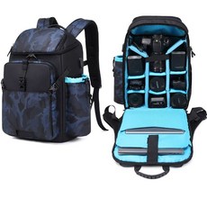 카메라 가방 망원렌즈 배낭 촬영 방수 보호백 백팩 보관, 1개, 그레이블루 안정기 30x22x46cm
