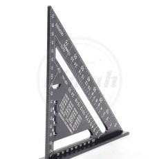 님아 18cm 목공용 삼각자 블랙 직각자