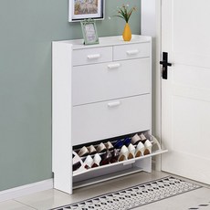 슬림 슈즈렉 신발장 신발 틈새 수납장 현관장 정리대, 2단 80cm