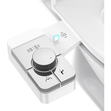 변기용 비데 부착 업그레이드 각도 조절이 가능한 듀얼 노즐 자가 청소 후방 및 여성용 제어 신선한 냉수 압력크롬, 변기 시트용 업그레이드 비데 부착 각도 조절 가능한 이